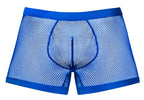 Male Power Fishnet 2 Pouch Short - Royal