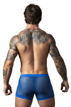 Male Power Fishnet 2 Pouch Short - Royal