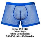 Male Power Fishnet 2 Pouch Short - Royal
