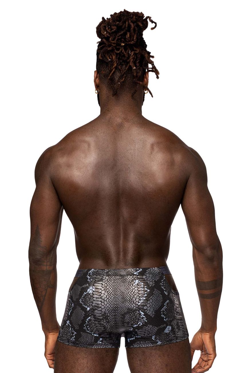 Male Power S-naked Pouch Short - Black-Blue