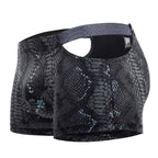 Male Power S-naked Pouch Short - Black-Blue