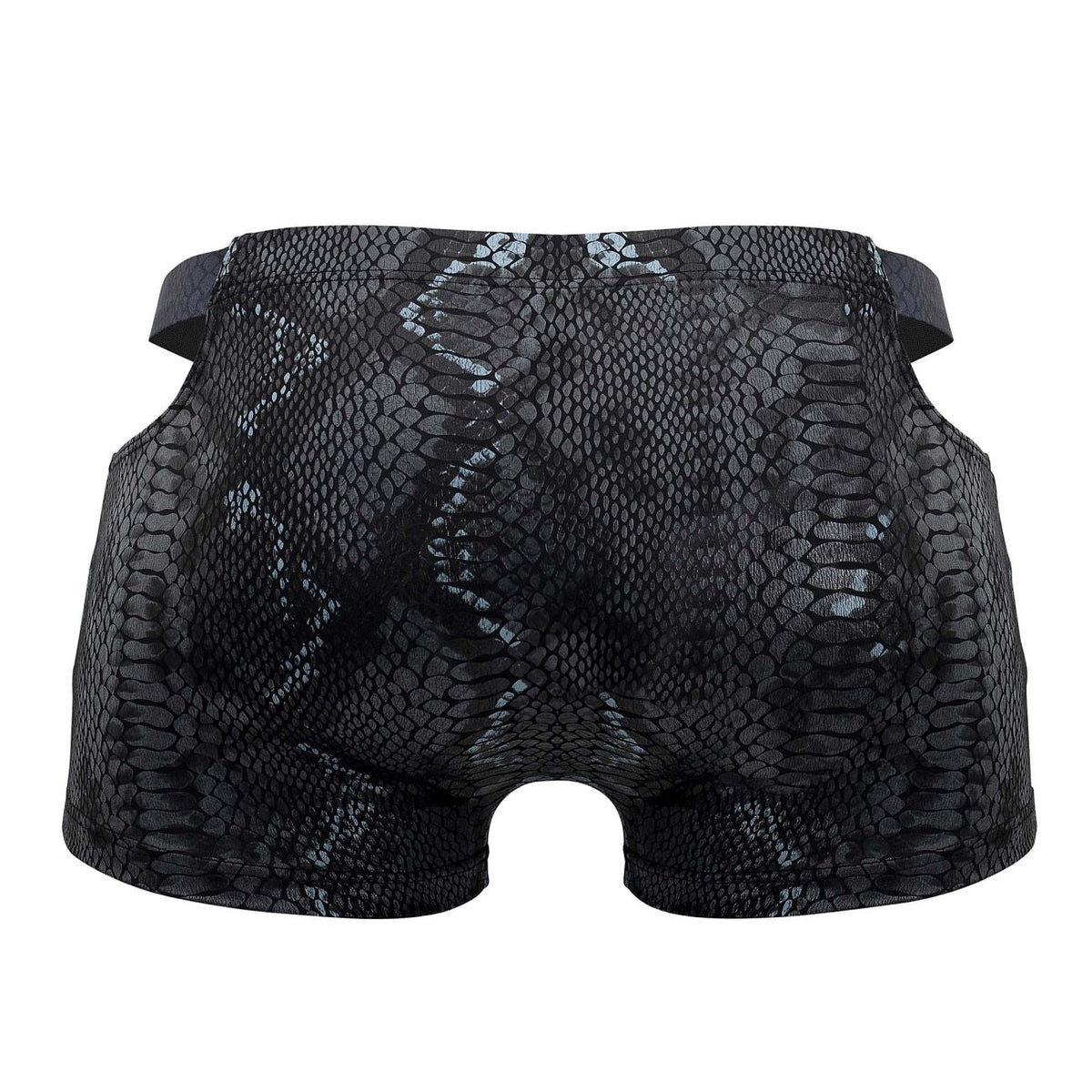 Male Power S-naked Pouch Short - Black-Blue