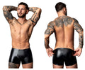 Male Power Liquid Onyx Pouch Short - Black