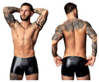 Male Power Liquid Onyx Pouch Short - Black