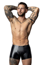 Male Power Liquid Onyx Pouch Short - Black