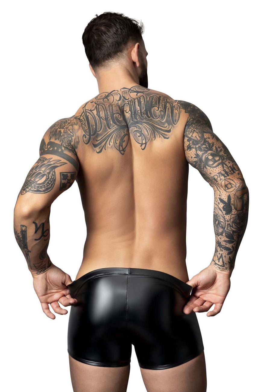 Male Power Liquid Onyx Pouch Short - Black