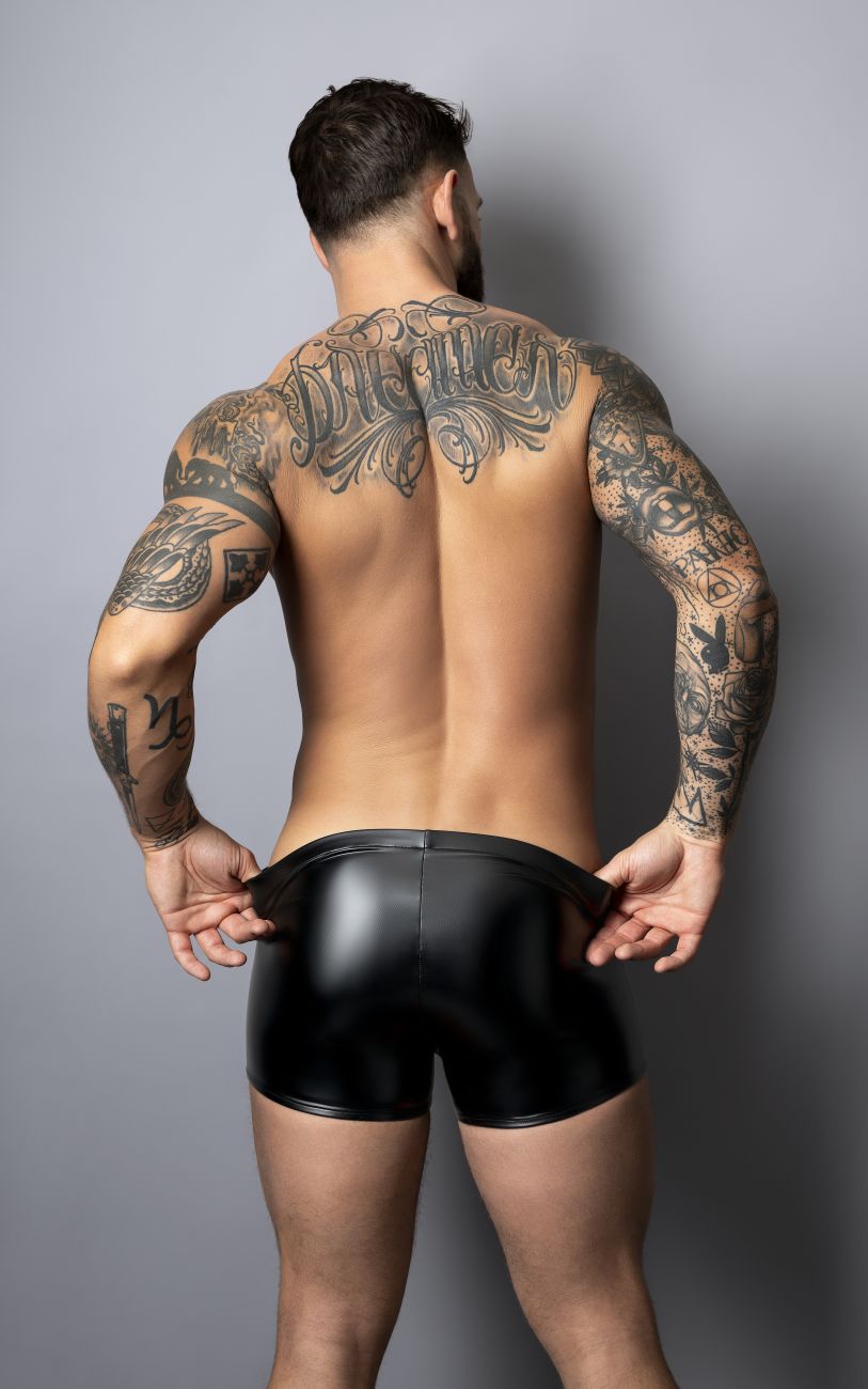 Male Power Liquid Onyx Pouch Short - Black