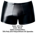 Male Power Liquid Onyx Pouch Short - Black