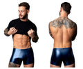 Male Power Liquid Onyx Pouch Short - Blue