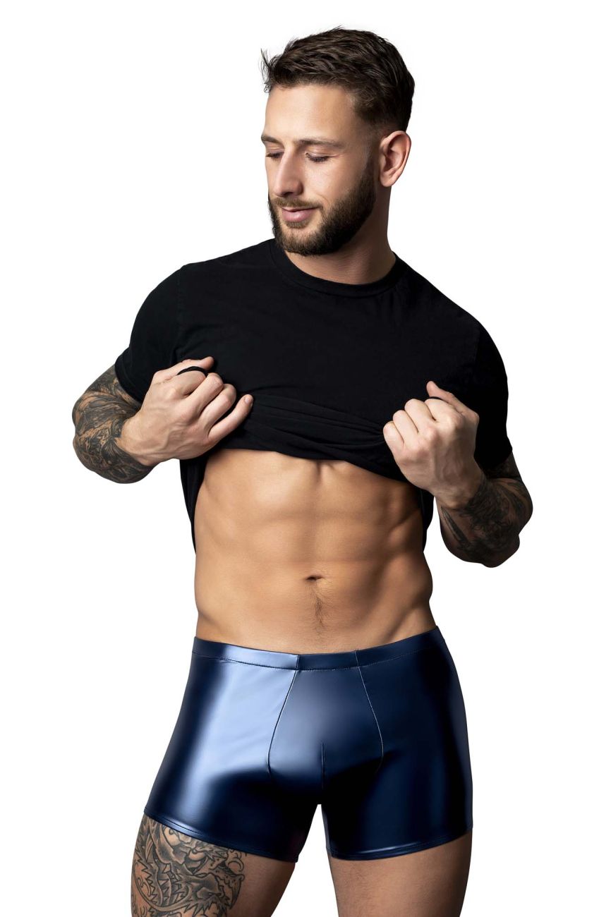 Male Power Liquid Onyx Pouch Short - Blue