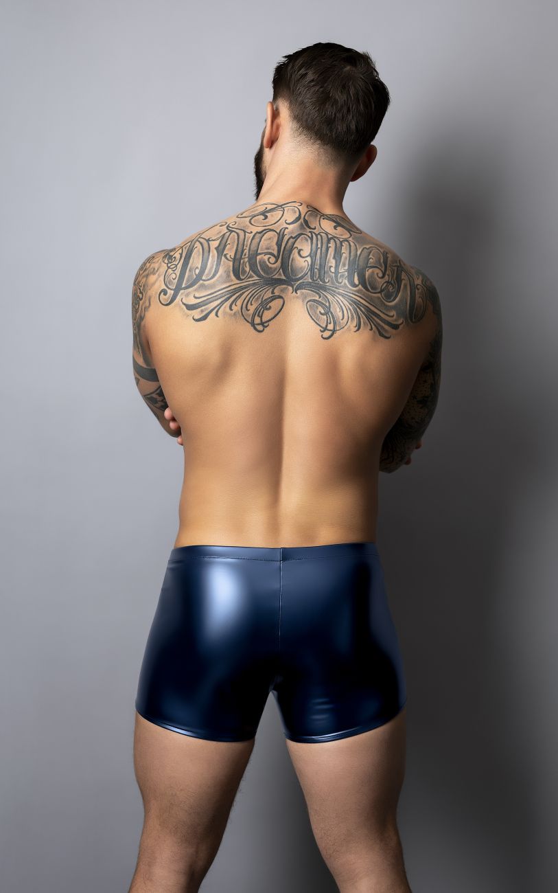 Male Power Liquid Onyx Pouch Short - Blue