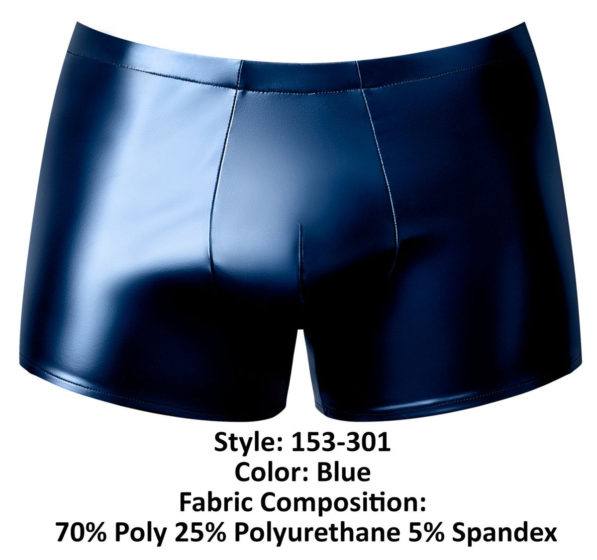 Male Power Liquid Onyx Pouch Short - Blue