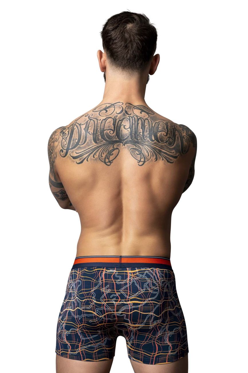 Male Power Soo Cumfy Boxer Brief - Navy-Orange
