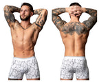 Male Power Soo Cumfy Boxer Brief - White-Black