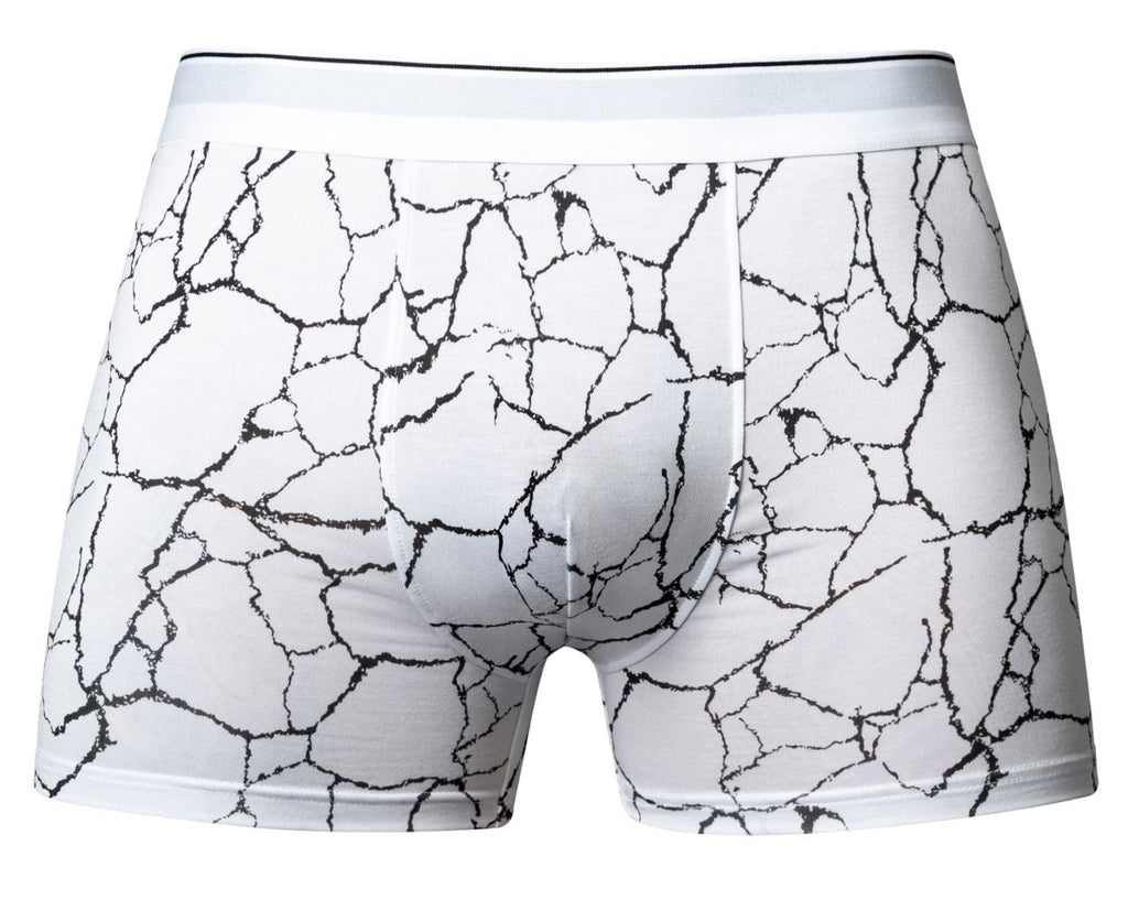 Male Power Soo Cumfy Boxer Brief - White-Black