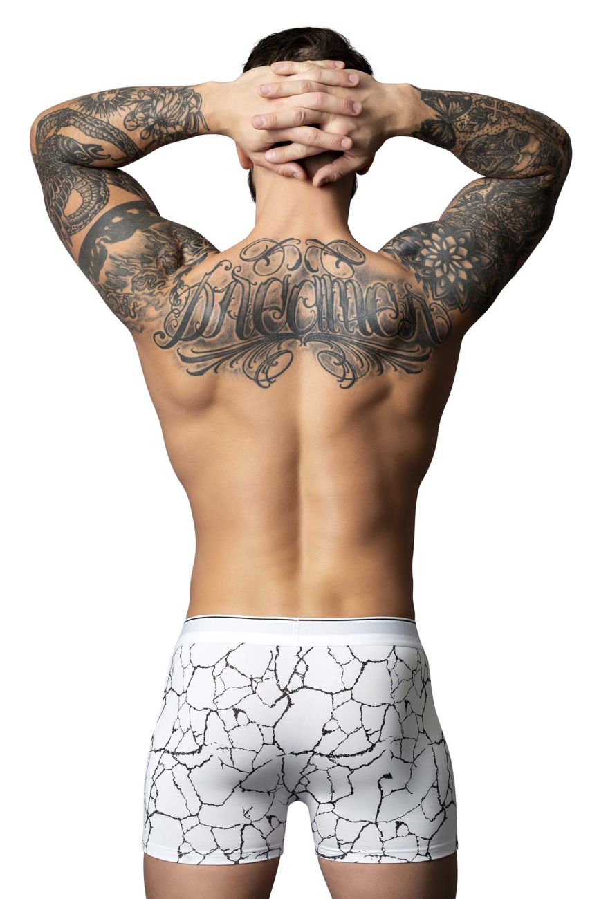 Male Power Soo Cumfy Boxer Brief - White-Black