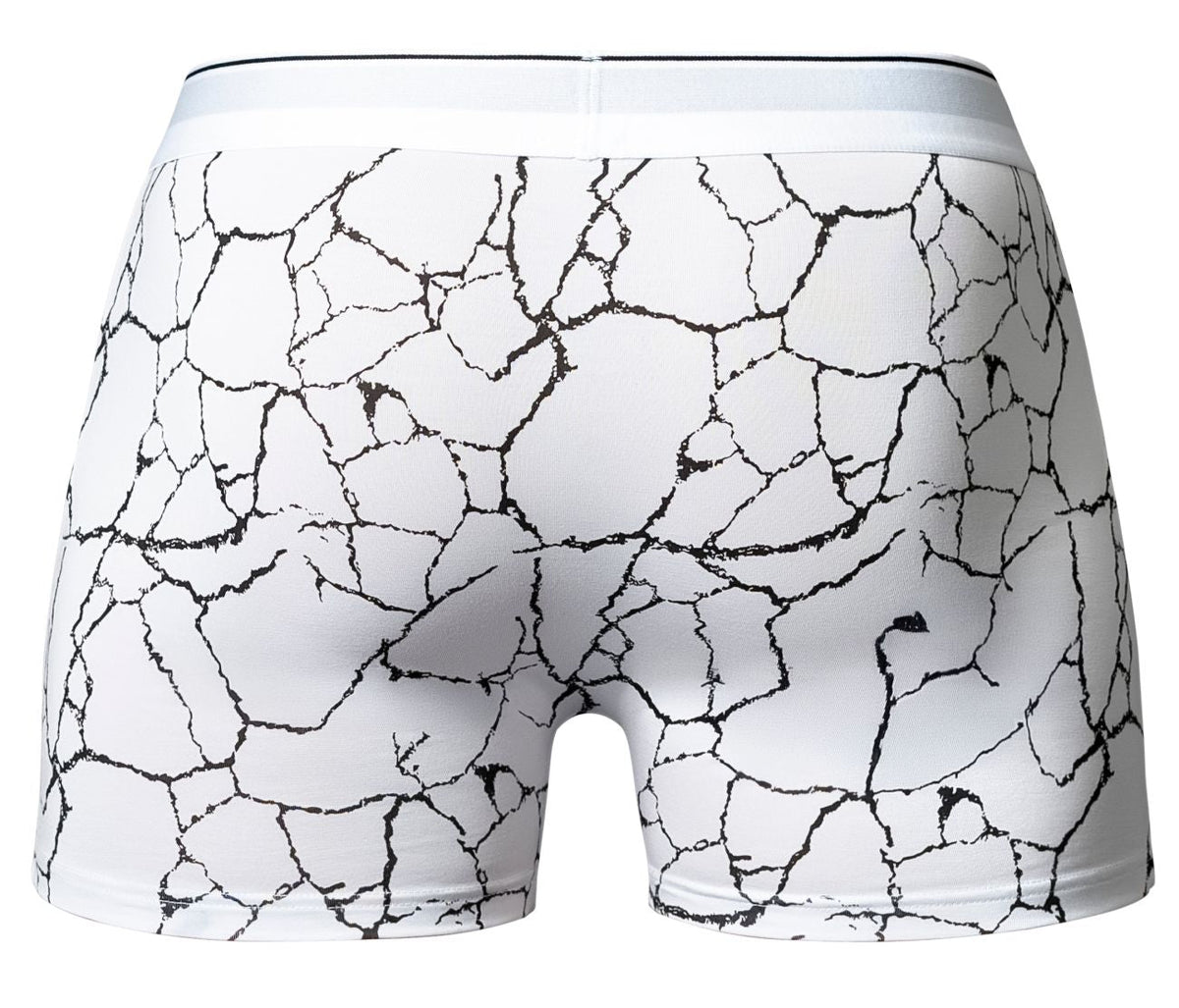 Male Power Soo Cumfy Boxer Brief - White-Black