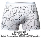 Male Power Soo Cumfy Boxer Brief - White-Black