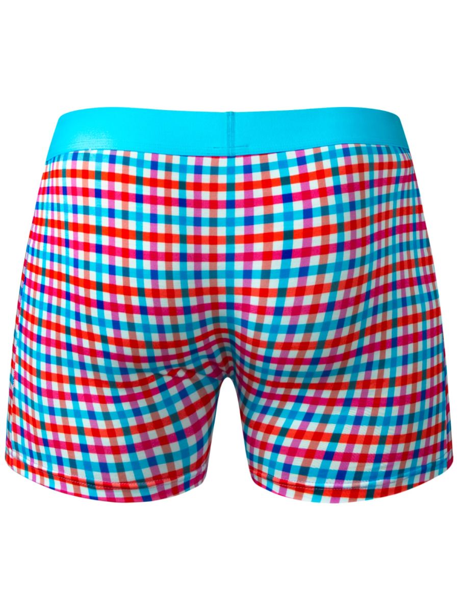Male Power So Comfy Gingham Boxer Brief - Gingham Print