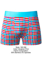 Male Power So Comfy Gingham Boxer Brief - Gingham Print