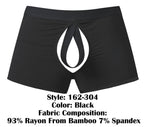 Male Power Open Ended Moonshine Short Open Front Elastic Cock Ring - Black