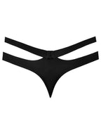 Male Power Eco Cozy Cutout Thong - Black