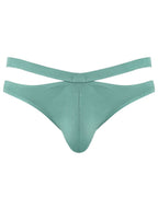 Male Power Eco Cozy Cutout Thong - Green