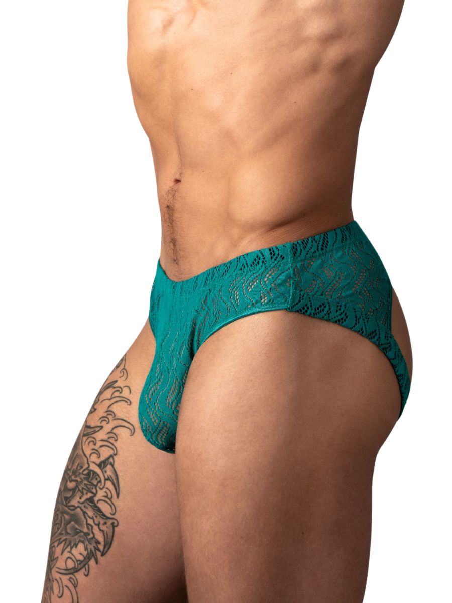 Male Power Ripple Moon Jockstrap - Teal