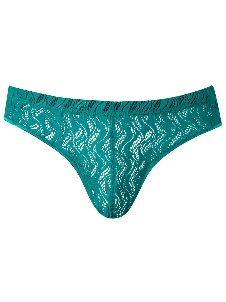 Male Power Ripple Moon Jockstrap - Teal