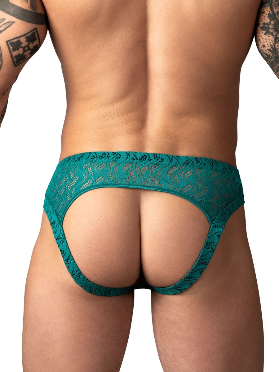 Male Power Ripple Moon Jockstrap - Teal