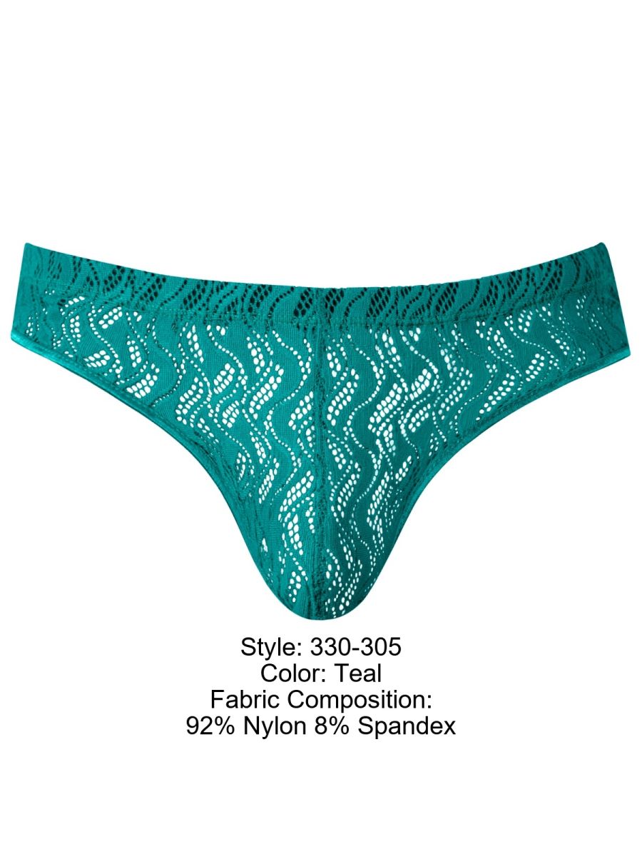 Male Power Ripple Moon Jockstrap - Teal