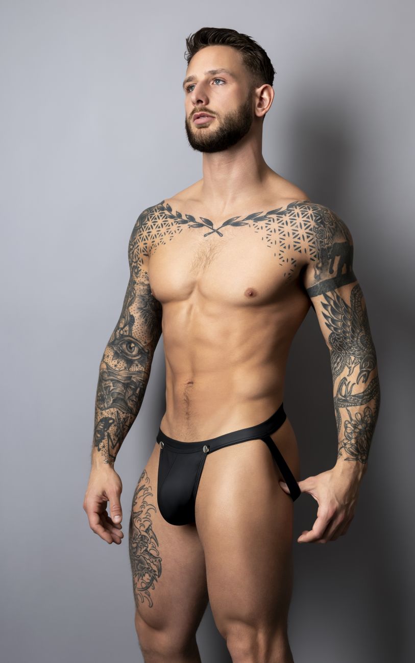 Male Power Oh Snap Snap Off Jock - Black