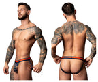 Male Power Soo Cumfy Jock - Navy-Orange