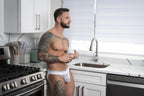 Male Power Soo Cumfy Jock - White-Black