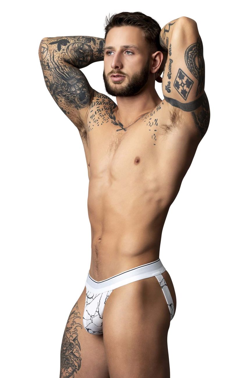Male Power Soo Cumfy Jock - White-Black