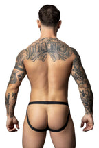 Male Power Hot Mesh Jock - Black-Red