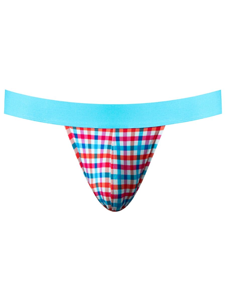Male Power So Comfy Gingham Jock - Gingham Print