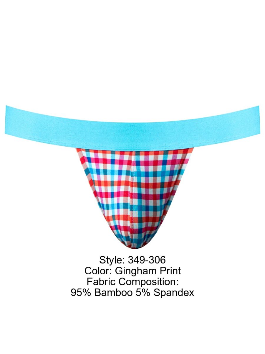 Male Power So Comfy Gingham Jock - Gingham Print
