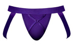 Male Power Eggplant Crossover Jock - Plum