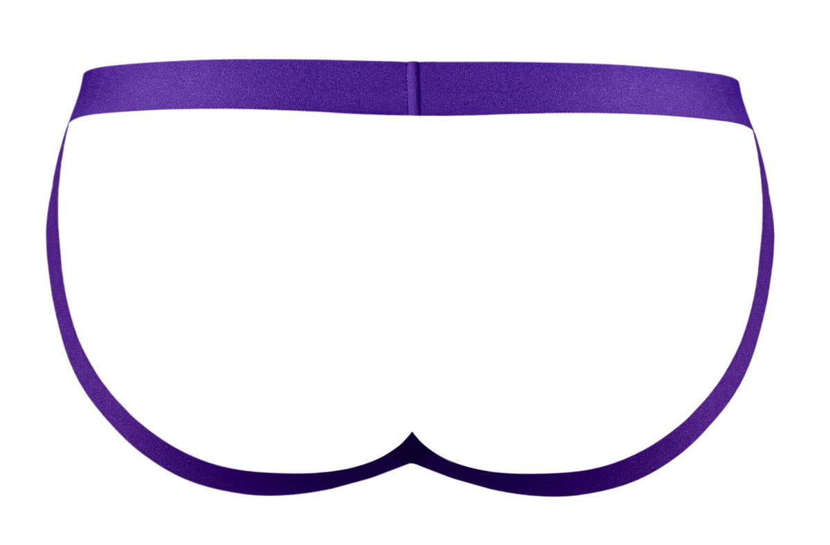 Male Power Eggplant Crossover Jock - Plum