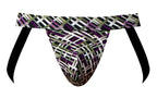 Male Power Gridlocked Strappy Ring Jock - Printed