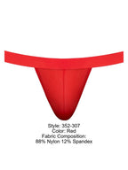 Male Power Mesh 2 Strappy Ring Jockstrap - Red