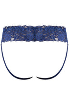 Male Power Sassy Lace Skirt Jock - Navy