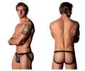 Male Power Love Star Jock with Ring - Black