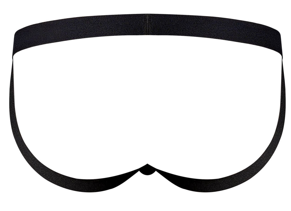 Male Power Love Star Jock with Ring - Black