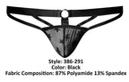 Male Power Love Star Jock with Ring - Black