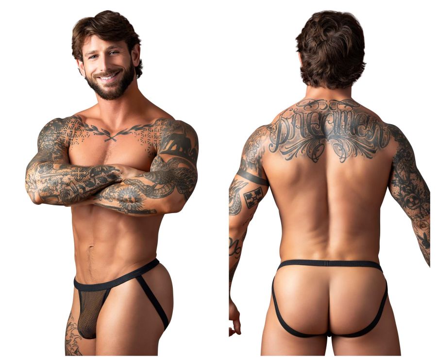 Male Power Fishnet 2 Jockstrap - Black