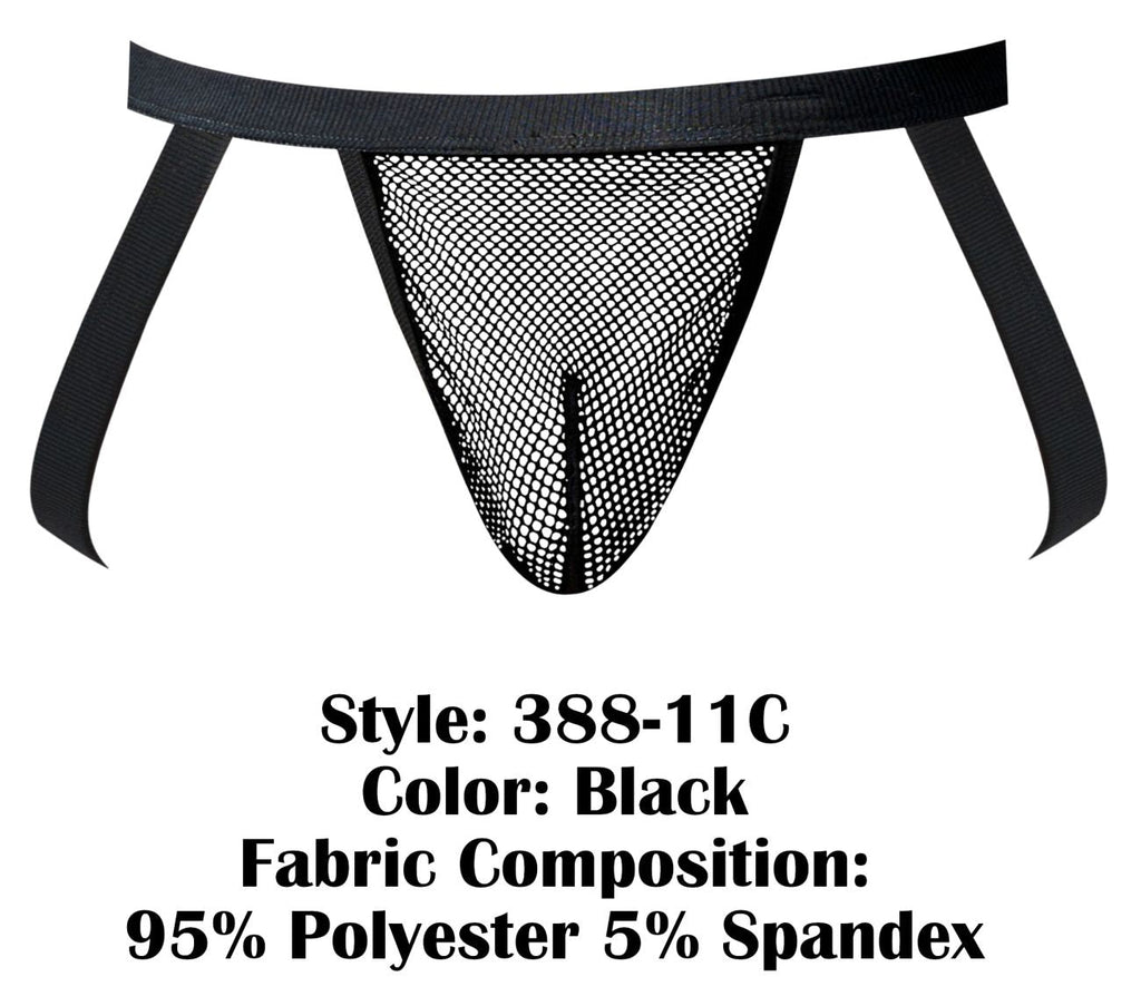 Male Power Fishnet 2 Jockstrap - Black