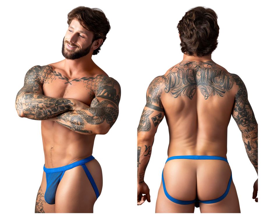 Male Power Fishnet 2 Jockstrap - Royal