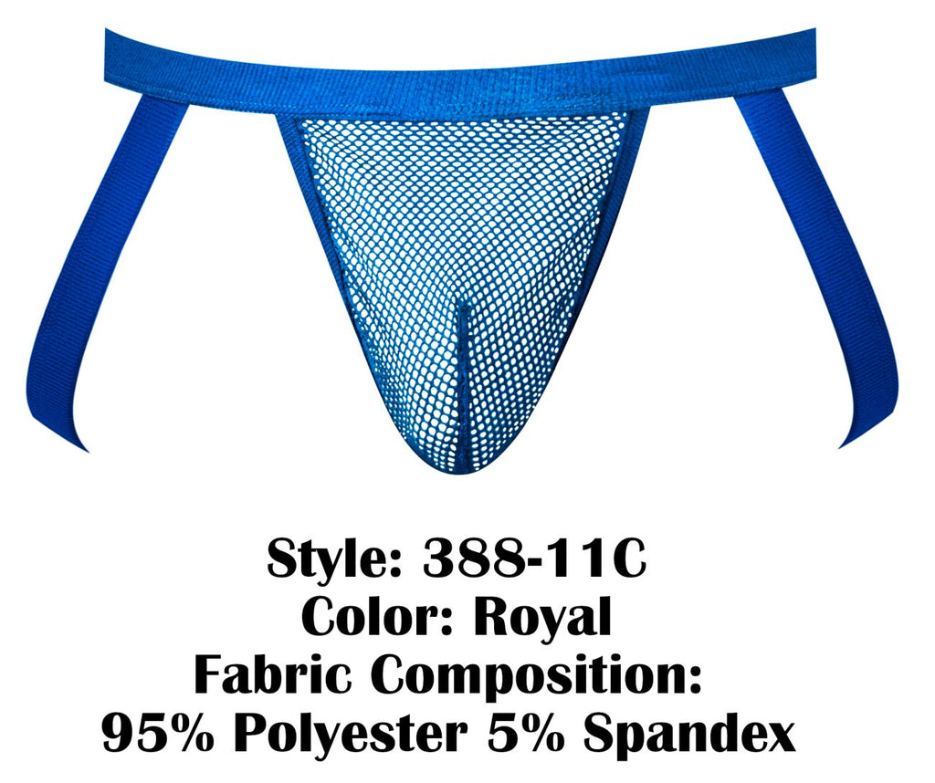 Male Power Fishnet 2 Jockstrap - Royal